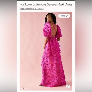 For love & lemons Serena Maxi Dress Free People